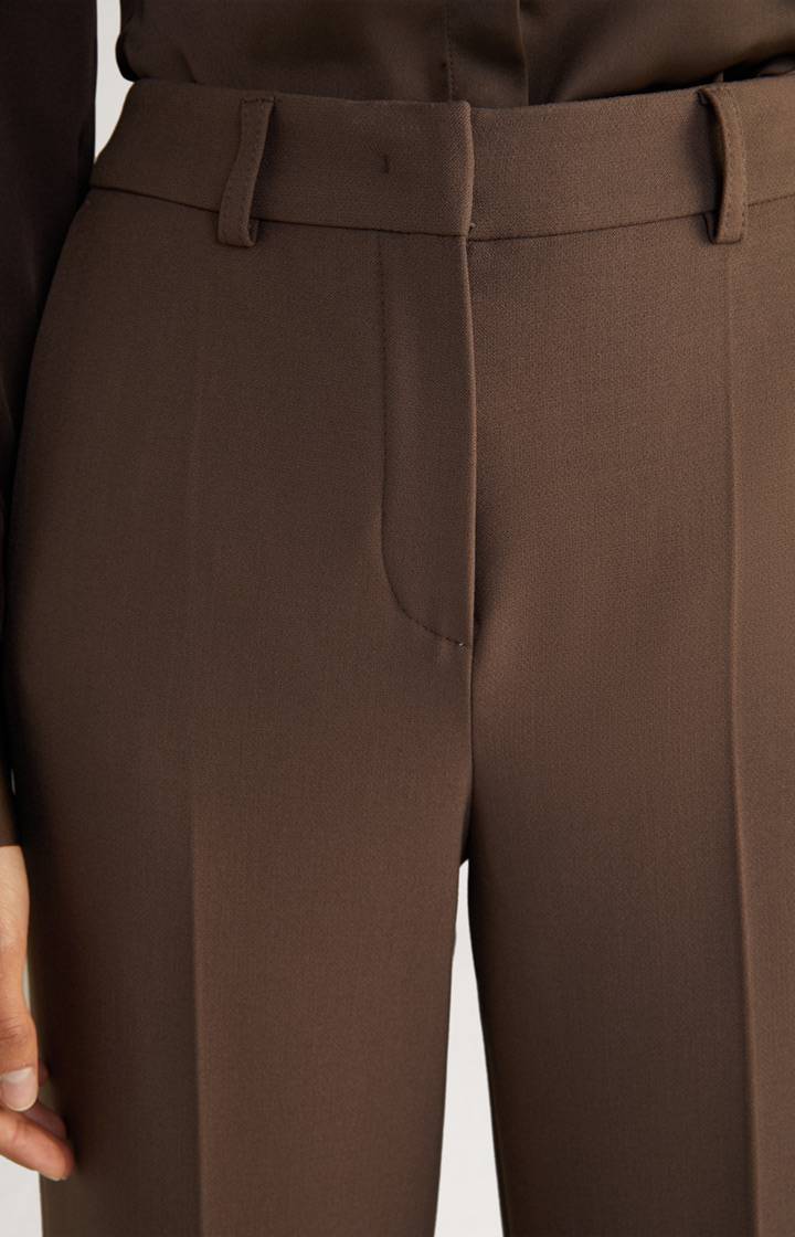 Joop Bügelfaltenhose In Dunkelbraun