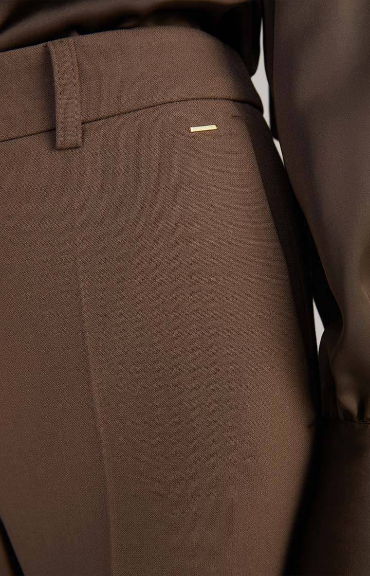 Joop Bügelfaltenhose In Dunkelbraun