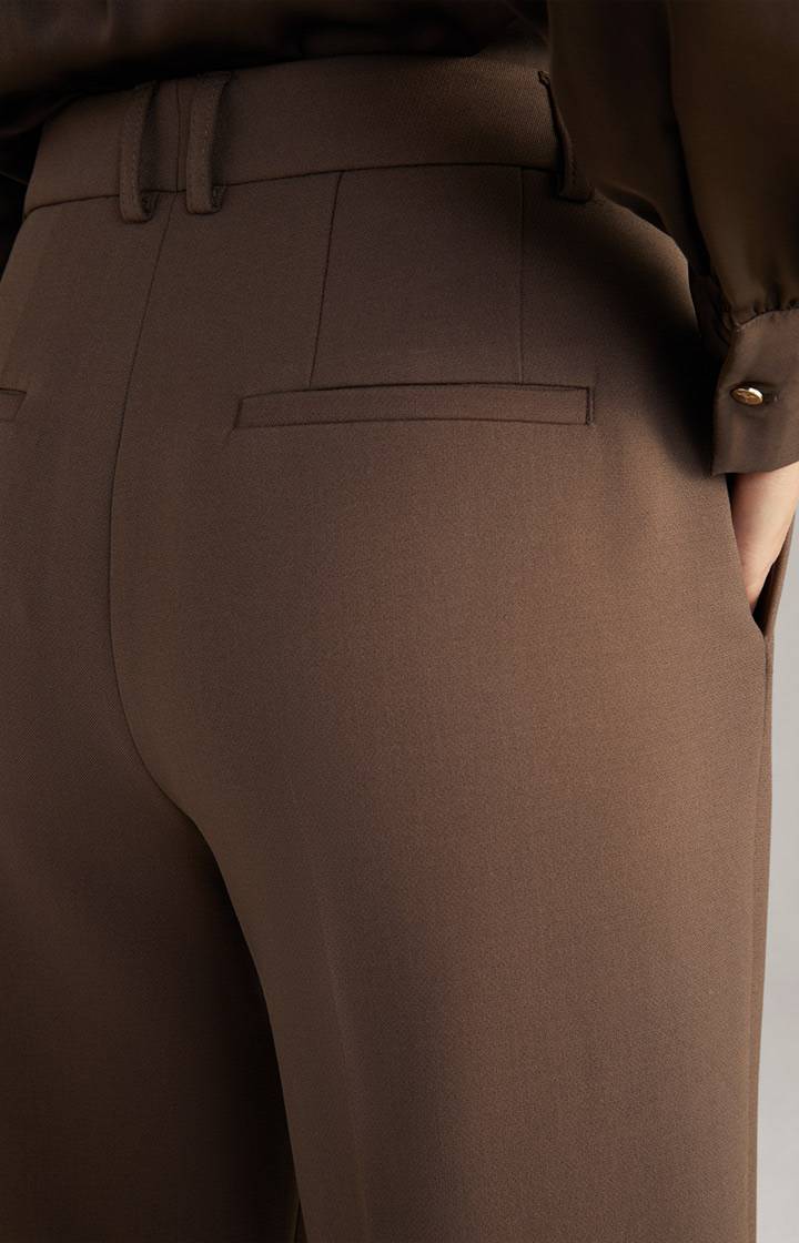 Joop Bügelfaltenhose In Dunkelbraun