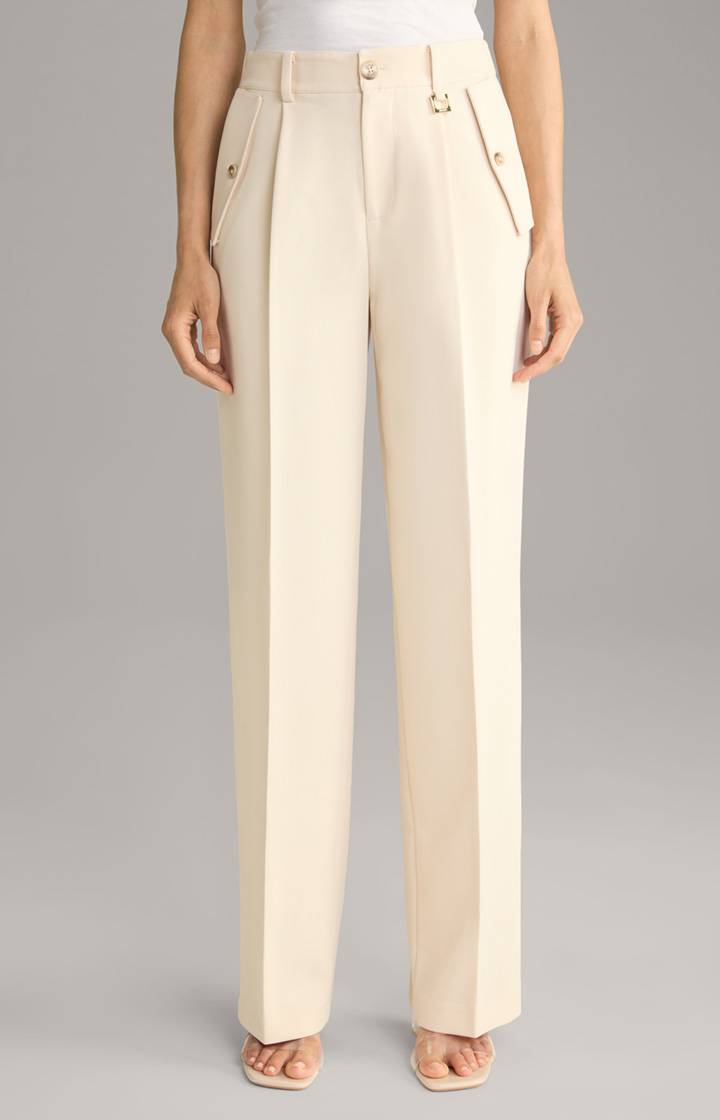 Joop Bundfaltenhose in Beige