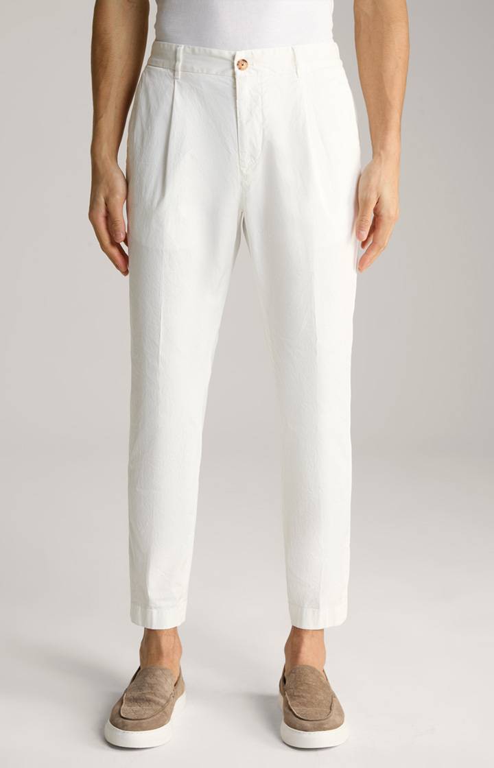Joop Bundfaltenhose Lester in Creme