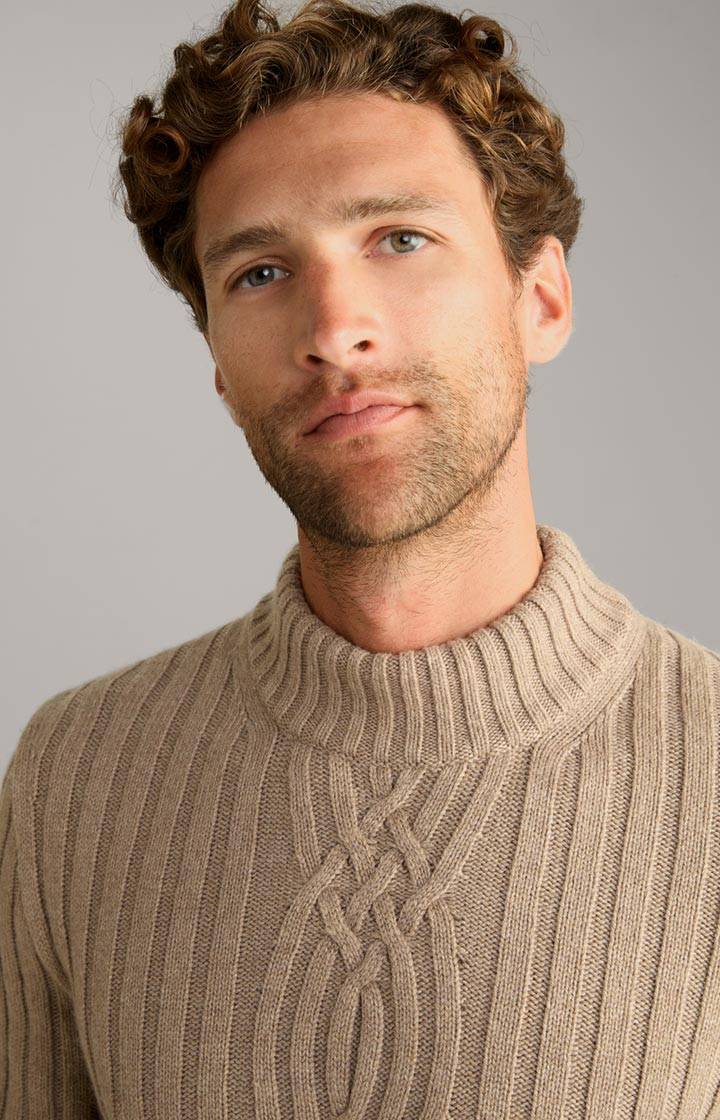 Joop Cashmere-Mix-Pullover Brianor In Hellbraun