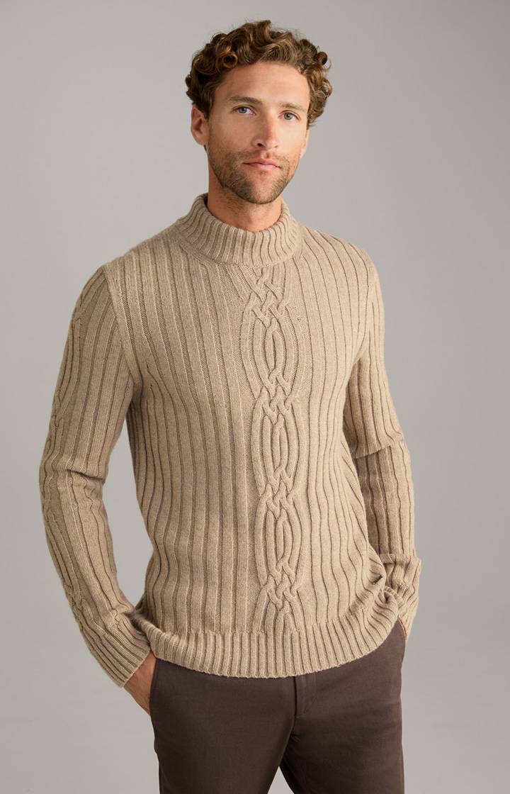 Joop Cashmere-Mix-Pullover Brianor in Hellbraun