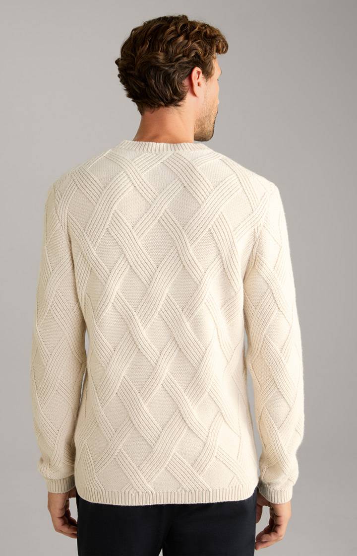 Joop Cashmere-Mix-Pullover Diamondo In Beige