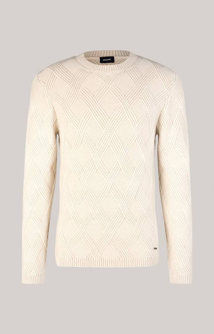 Joop Cashmere-Mix-Pullover Diamondo In Beige