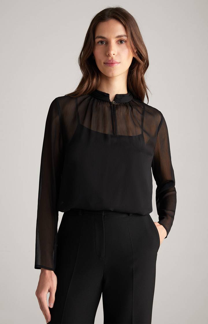 Joop Chiffon-Bluse in Schwarz
