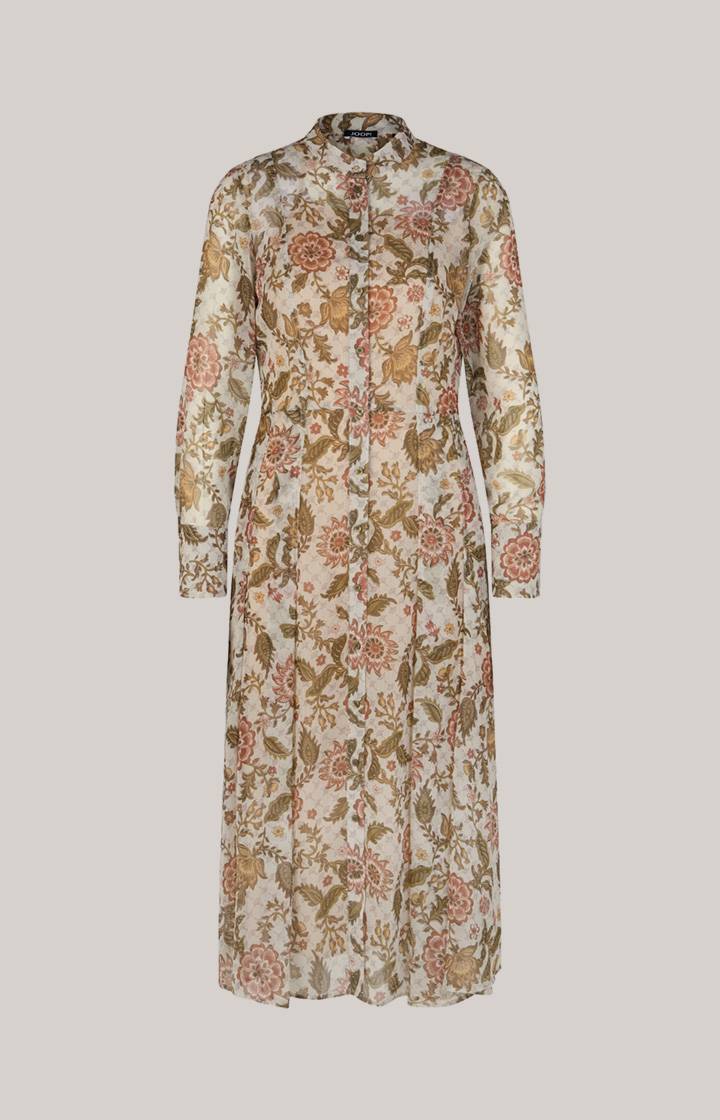 Joop Chiffon-Kleid In Beige Gemustert