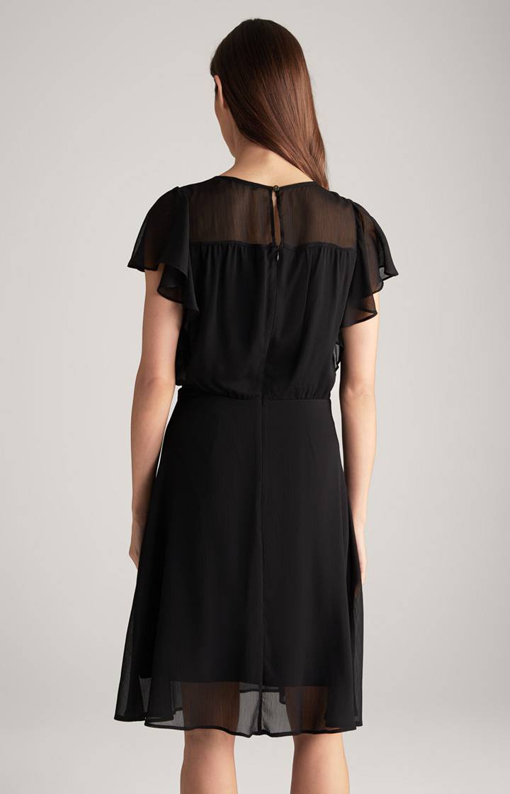 Joop Chiffon-Kleid In Schwarz
