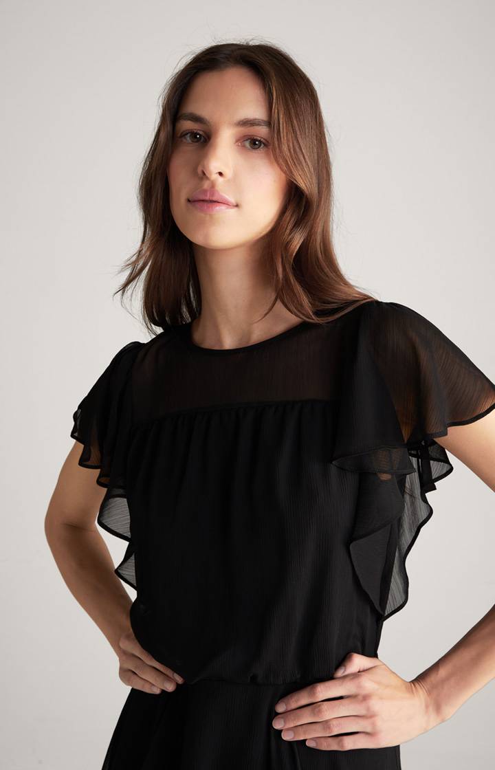 Joop Chiffon-Kleid In Schwarz