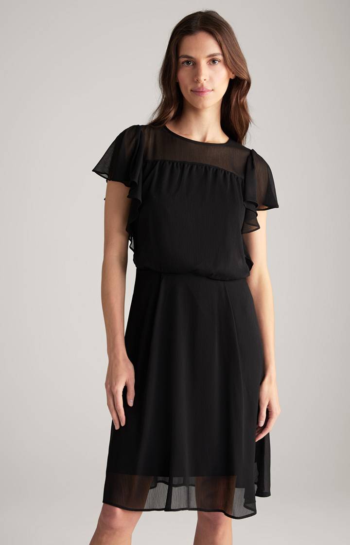 Joop Chiffon-Kleid in Schwarz
