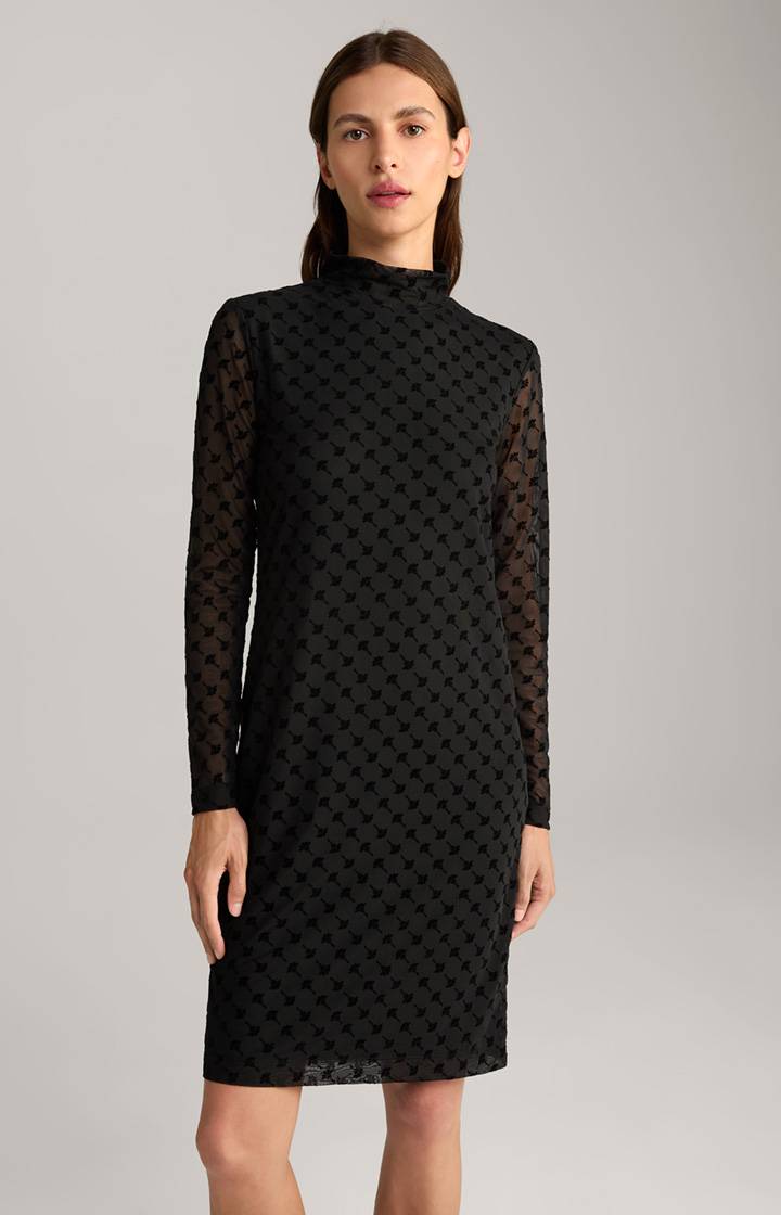Joop Chiffon-Kleid in Schwarz