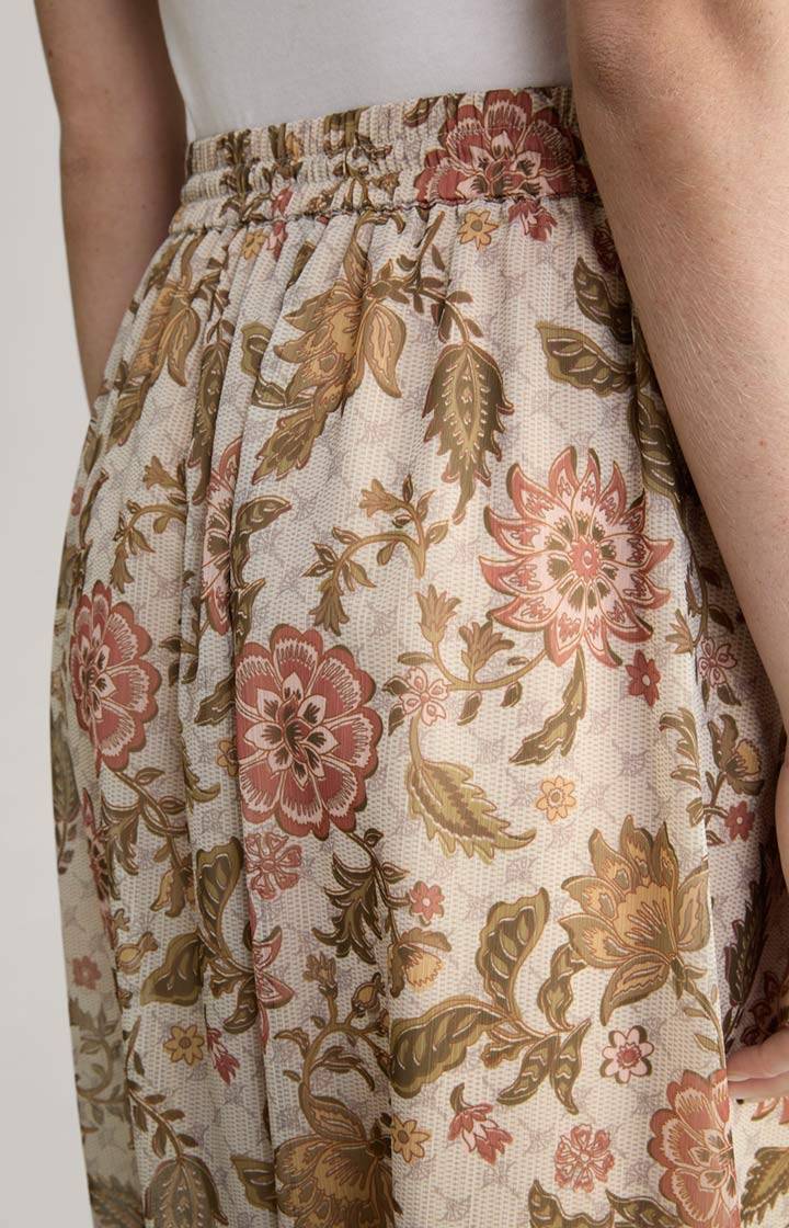 Joop Chiffon-Rock In Beige Gemustert