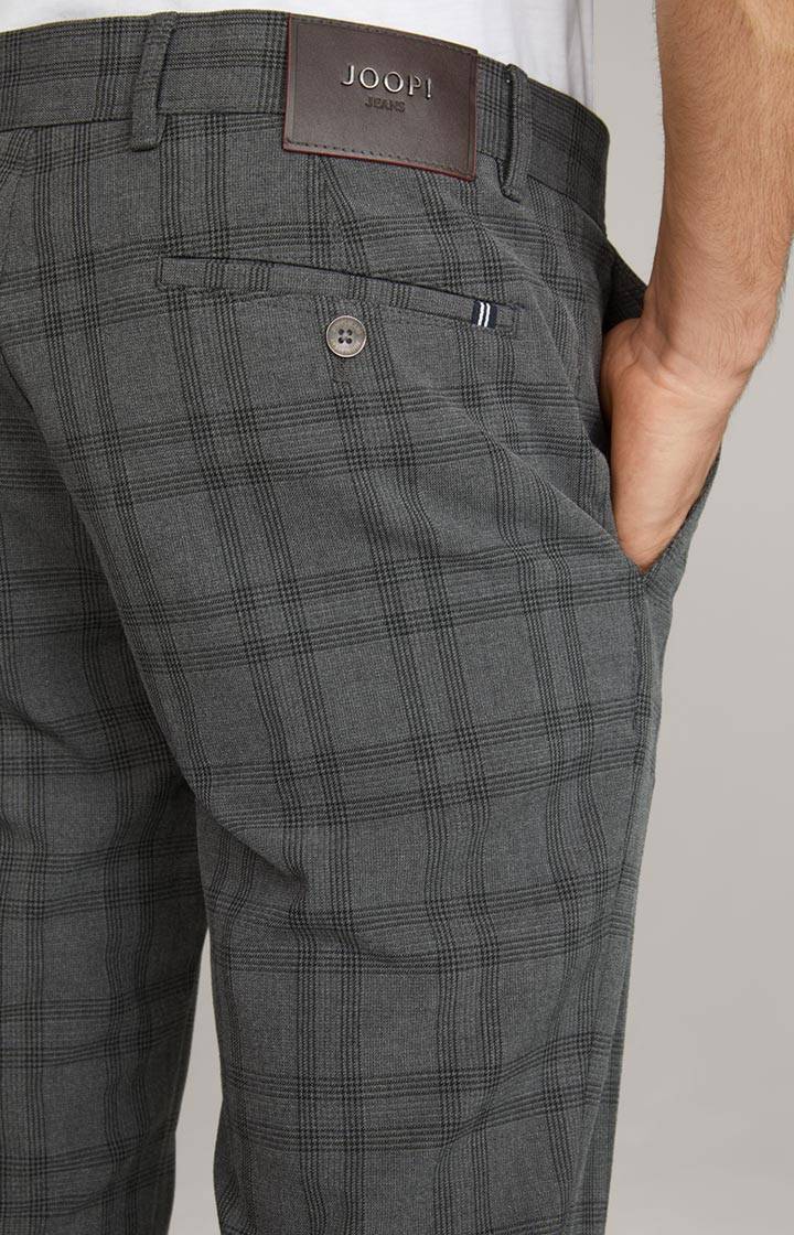 Joop Chino Matthew In Grau Kariert