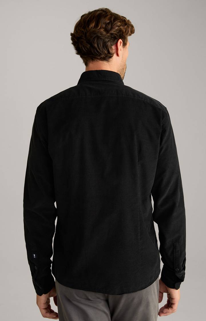 Joop Cord-Hemd Hanson In Schwarz