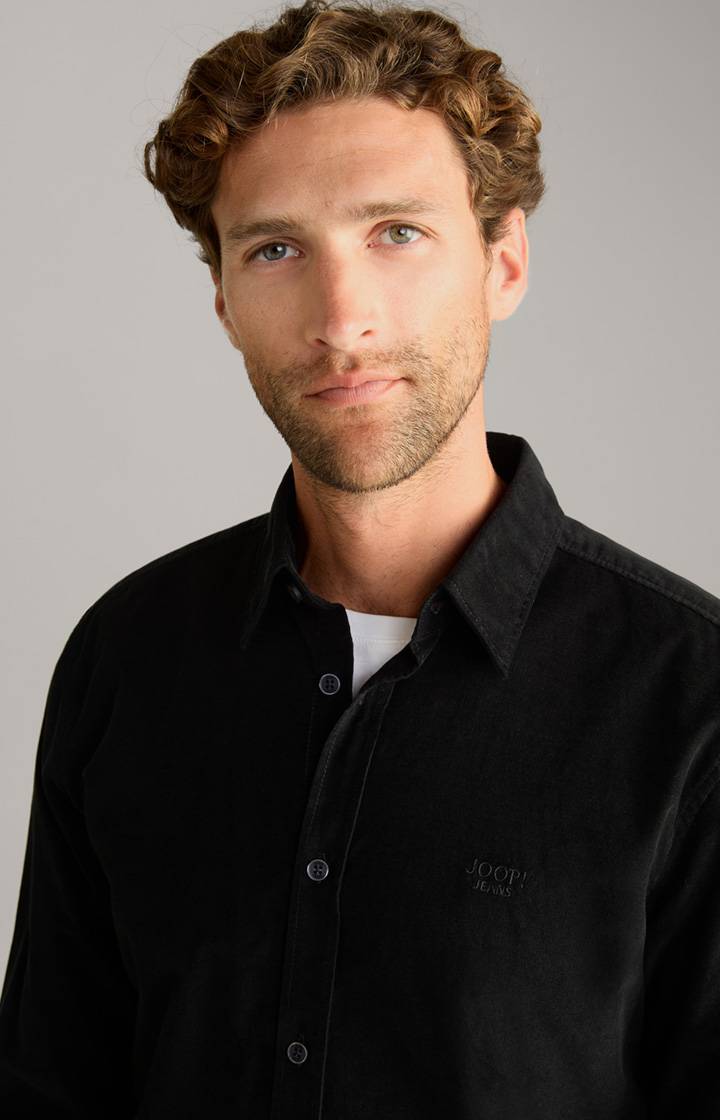 Joop Cord-Hemd Hanson In Schwarz