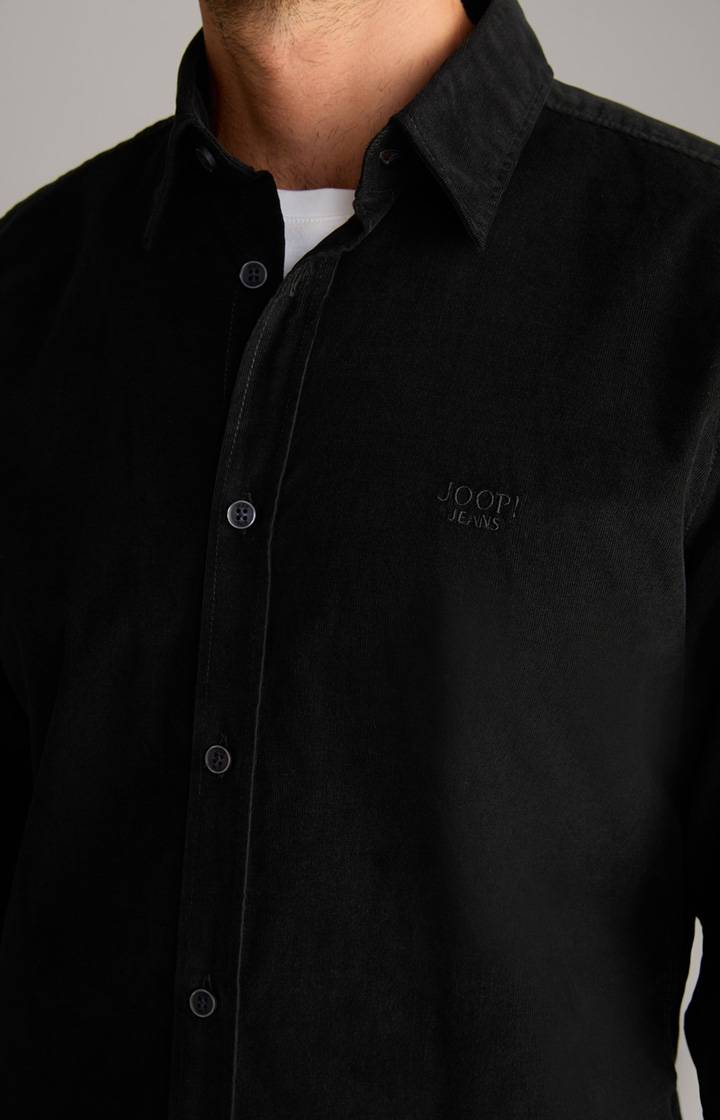 Joop Cord-Hemd Hanson In Schwarz