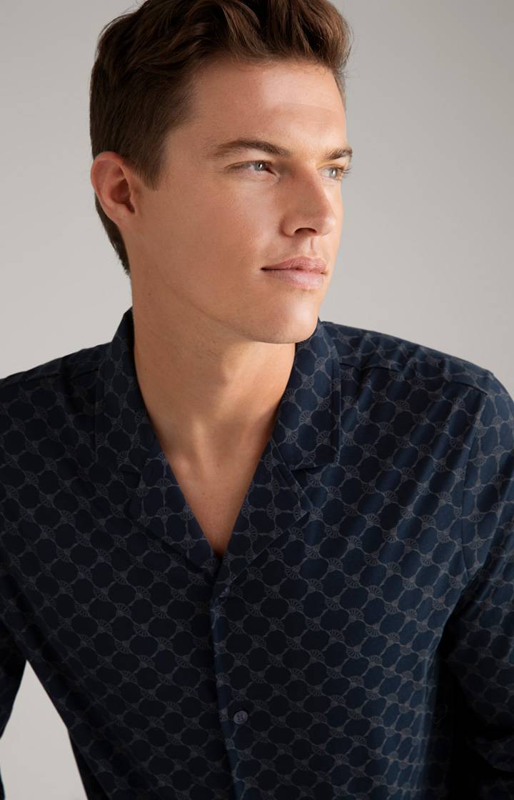 Joop Cornflower Baumwoll-Pyjama In Dunkelblau