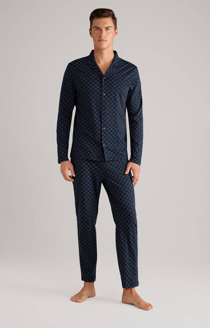 Joop Cornflower Baumwoll-Pyjama in Dunkelblau