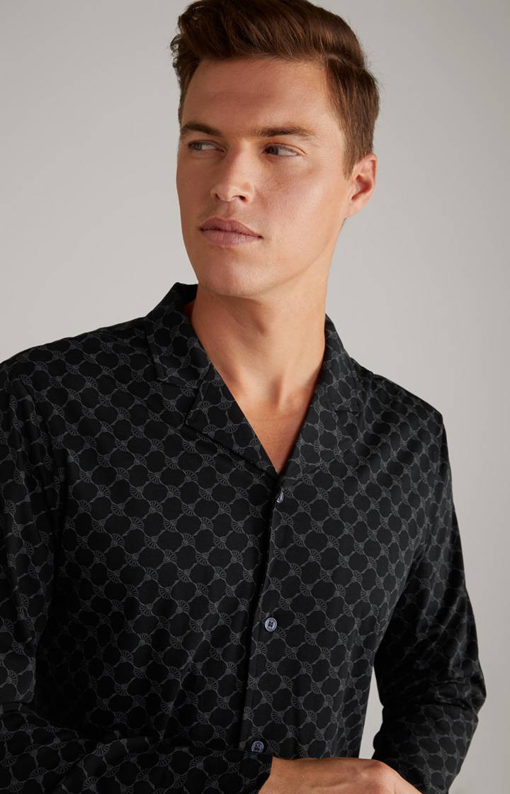 Joop Cornflower Baumwoll-Pyjama In Schwarz