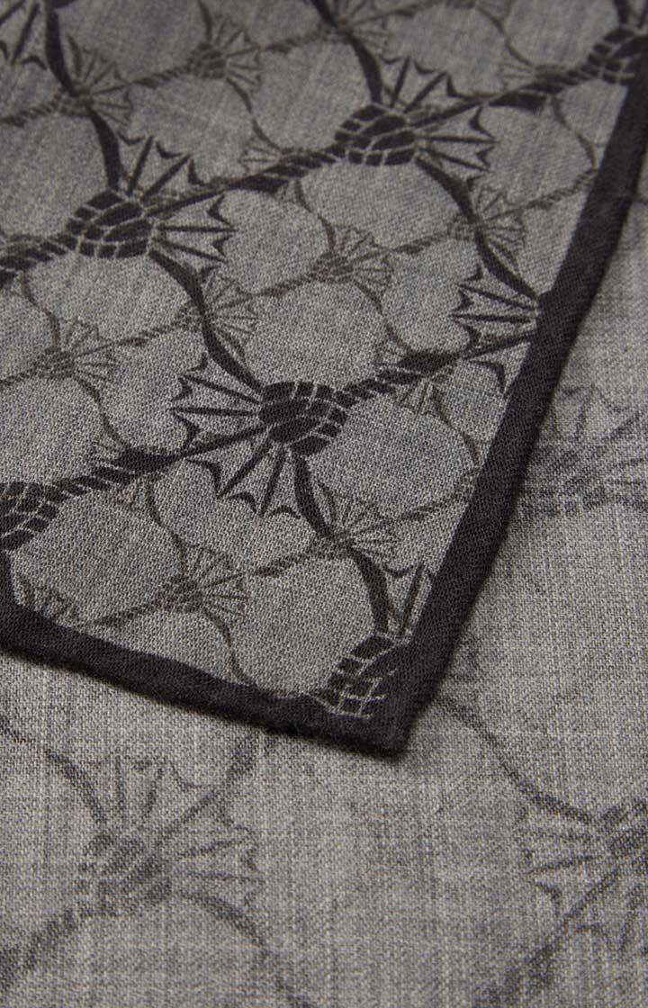 Joop Cornflower-Einstecktuch In Schwarz Gemustert