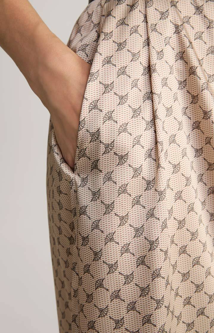 Joop Cornflower-Hemdblusenkleid In Beige Gemustert