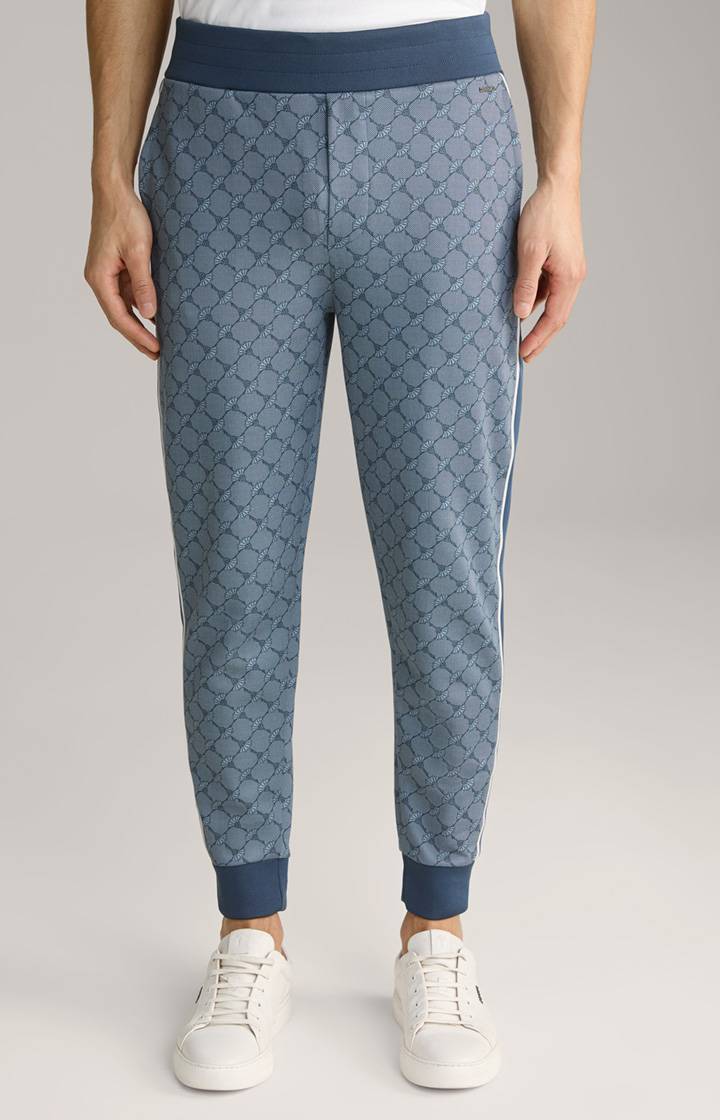 Joop Cornflower-Joggpants Taylan in Blau gemustert