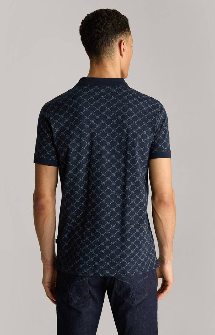 Joop Cornflower Poloshirt Paigam In Navy Gemustert