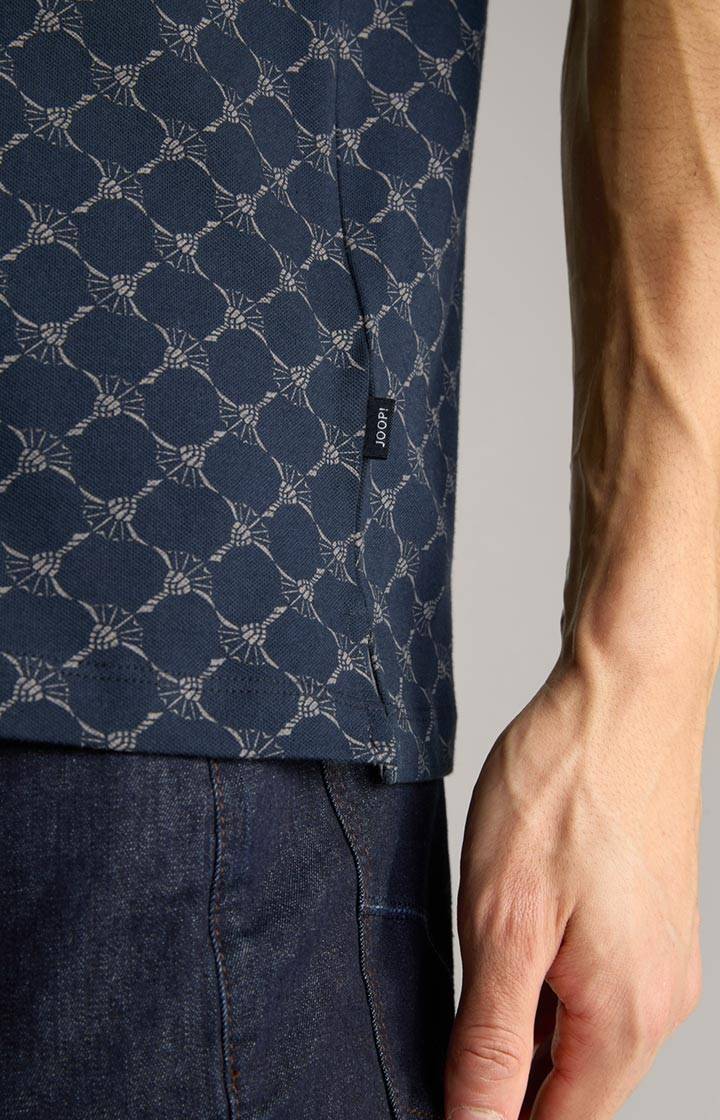 Joop Cornflower Poloshirt Paigam In Navy Gemustert