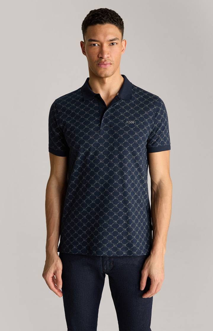 Joop Cornflower Poloshirt Paigam in Navy gemustert