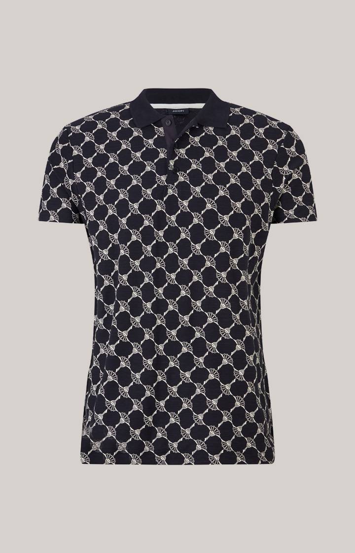 Joop Cornflower-Poloshirt Thilo In Navy Gemustert