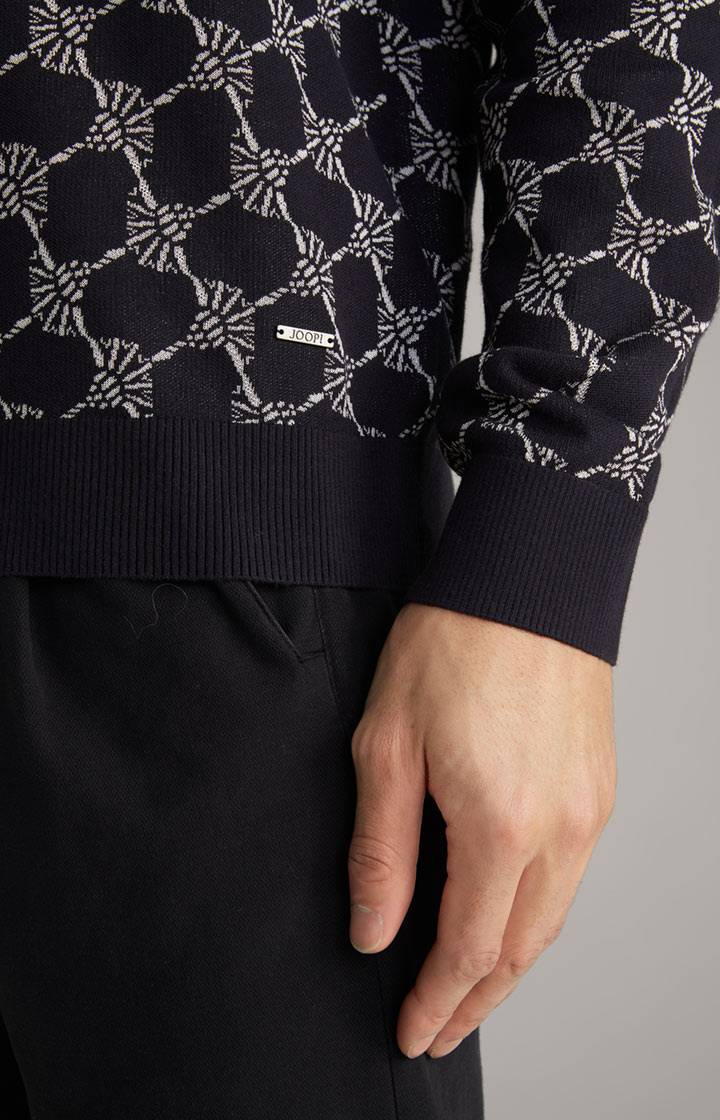 Joop Cornflower-Pullover Ravon In Navy Gemustert