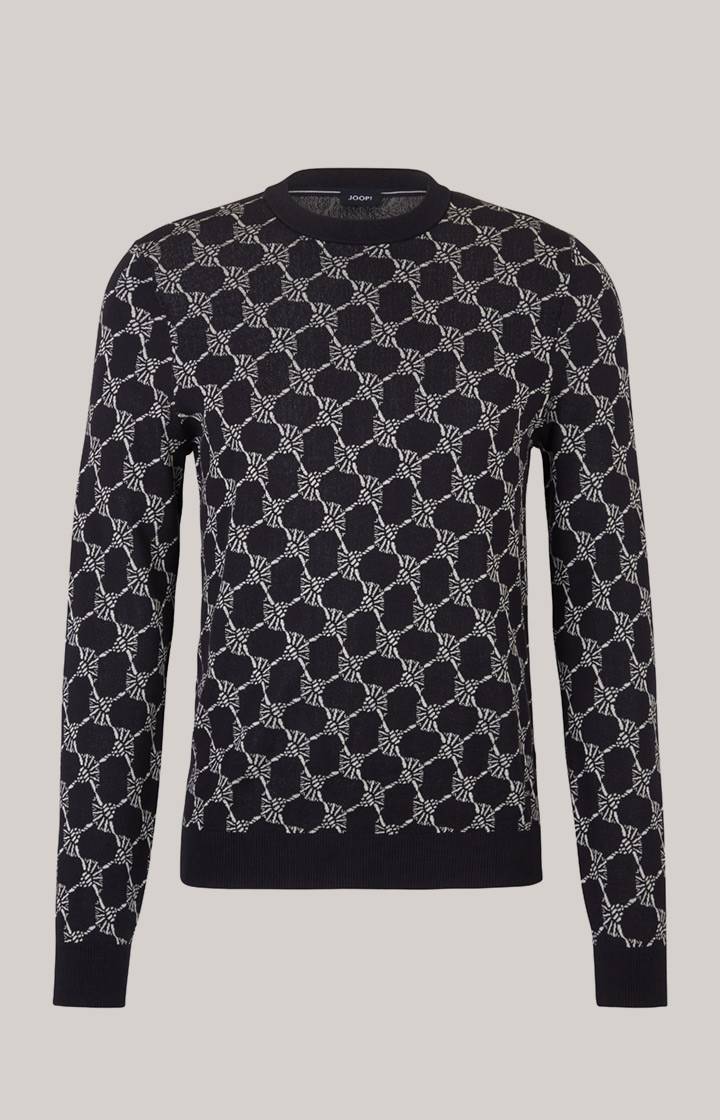 Joop Cornflower-Pullover Ravon In Navy Gemustert