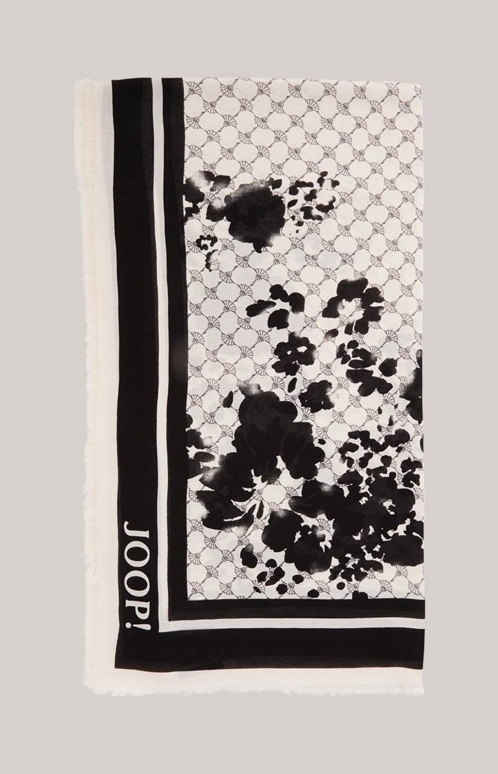 Joop Cornflower-Schal In Schwarz/Ecru