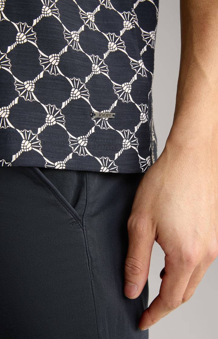 Joop Cornflower-T-Shirt Tyron In Navy Gemustert