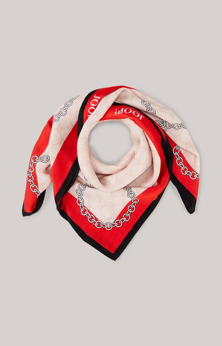 Joop Cornflower-Tuch In Rot/Ecru Gemustert