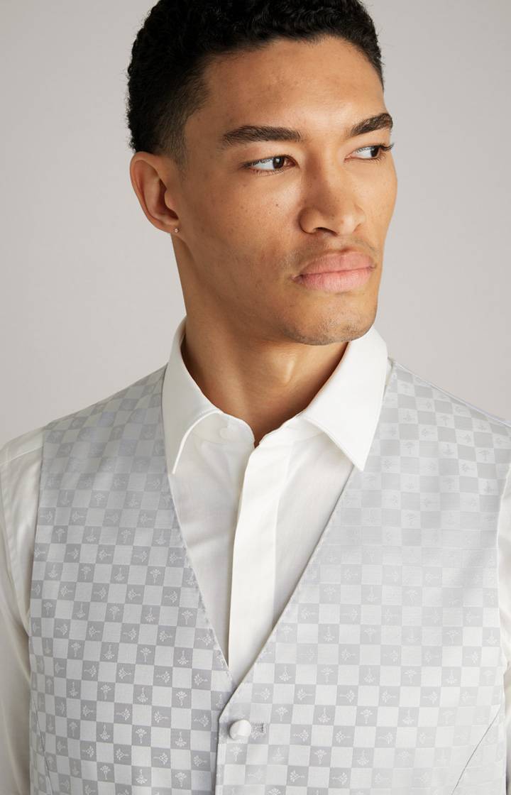 Joop Cornflower-Weste Weazer In Hellgrau Gemustert