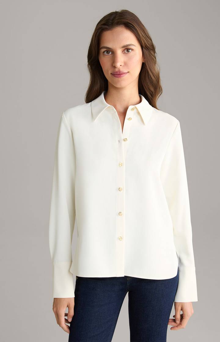 Joop Crêpe-Bluse in Creme