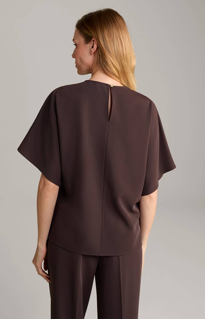 Joop Crêpe-Bluse In Dunkelbraun