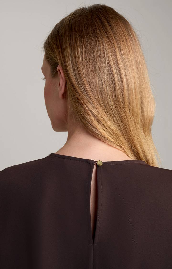 Joop Crêpe-Bluse In Dunkelbraun