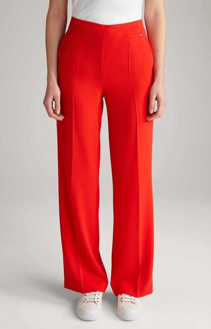 Joop Crêpe-Marlenehose in Rot