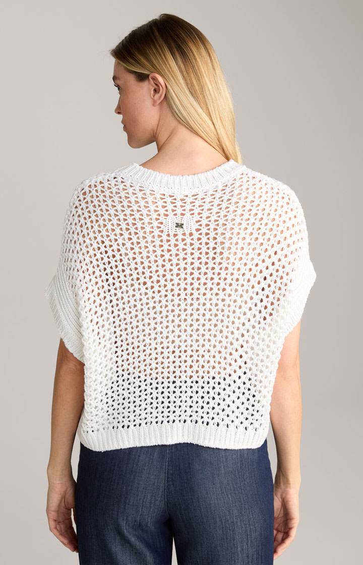 Joop Crochet-Pullover In Weiß