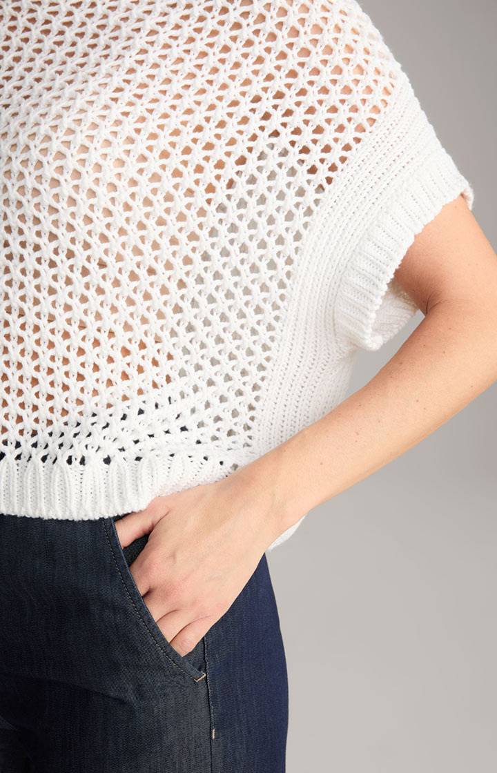 Joop Crochet-Pullover In Weiß