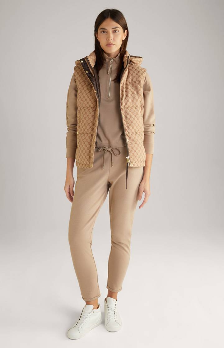 Joop Cropped-Sweatshirt in Hellbraun