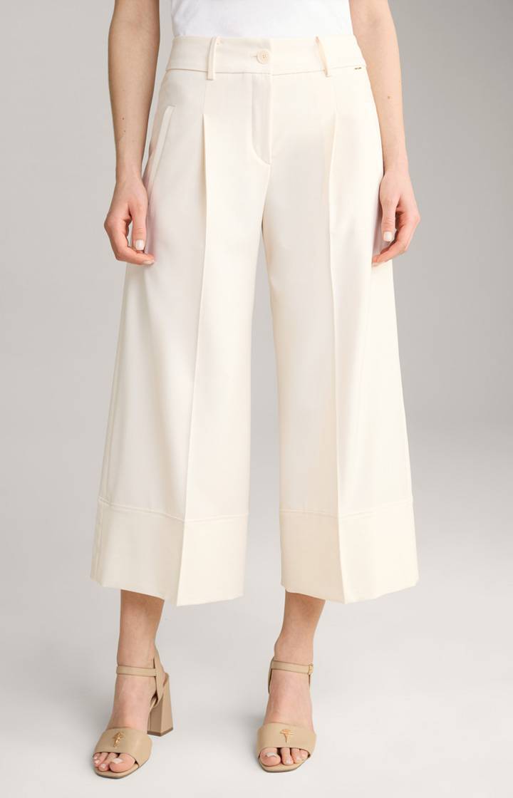 Joop Culotte mit feinen Nadelstreifen in Offwhite