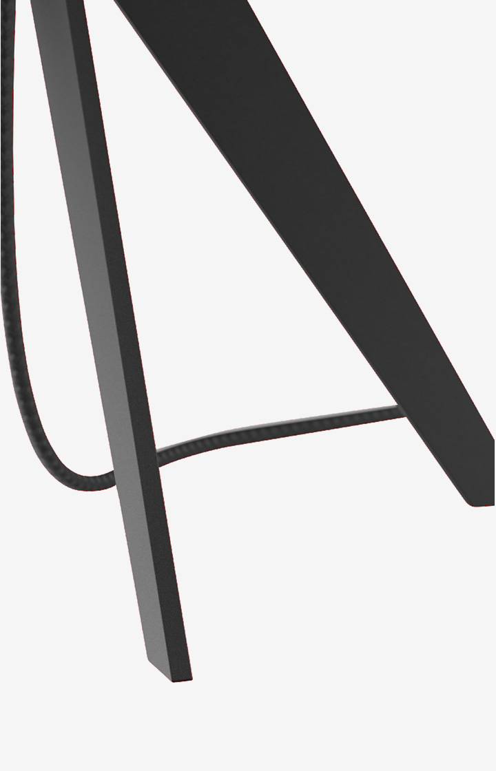 Joop JOOP! CURVES LIGHTS Tischleuchte, Transparent-Glas/Schwarz