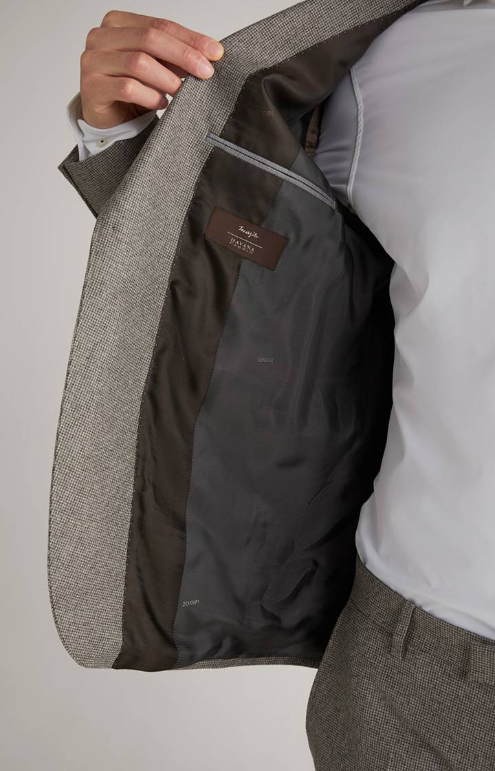 Joop Flanell-Anzug Haspar-Bloom In Beige Gemustert