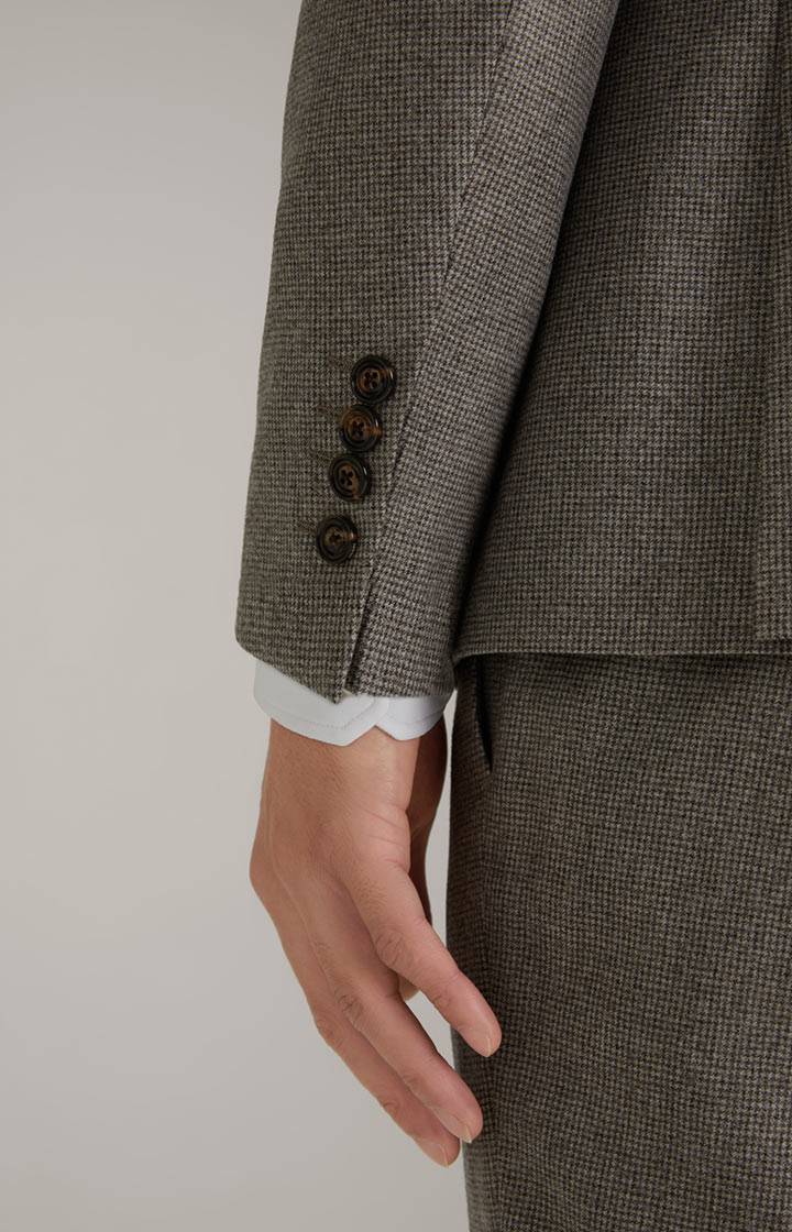 Joop Flanell-Anzug Haspar-Bloom In Beige Gemustert