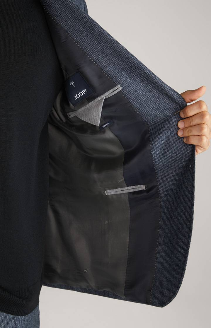 Joop Flanell-Anzug Haspar-Bloom In Blau Gemustert