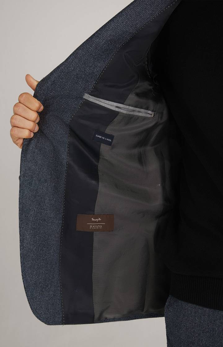 Joop Flanell-Anzug Haspar-Bloom In Blau Gemustert