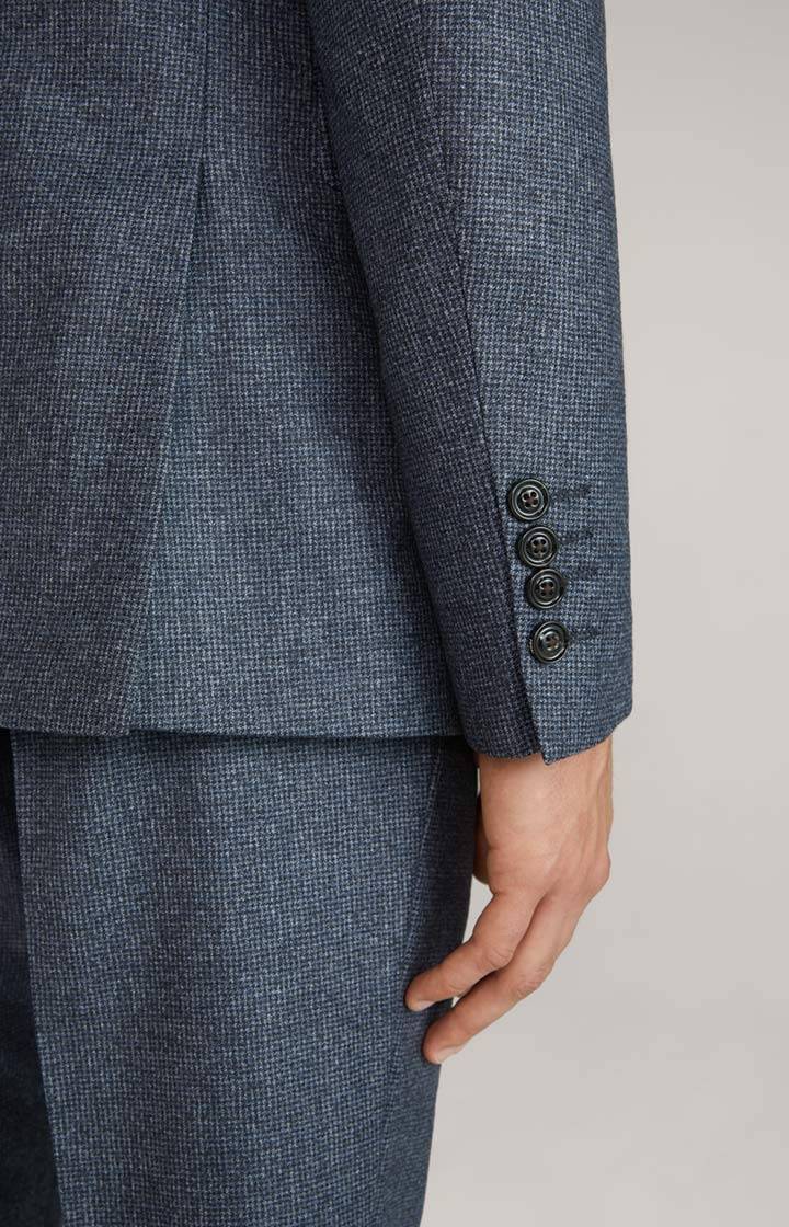 Joop Flanell-Anzug Haspar-Bloom In Blau Gemustert